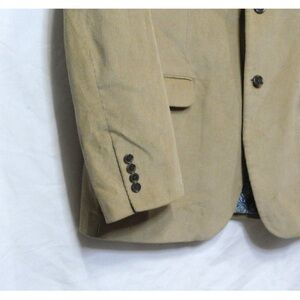 Alan Flusser Corduroy Tan 50241 Sport Coat Jacket Rear Vents Men's Size XL